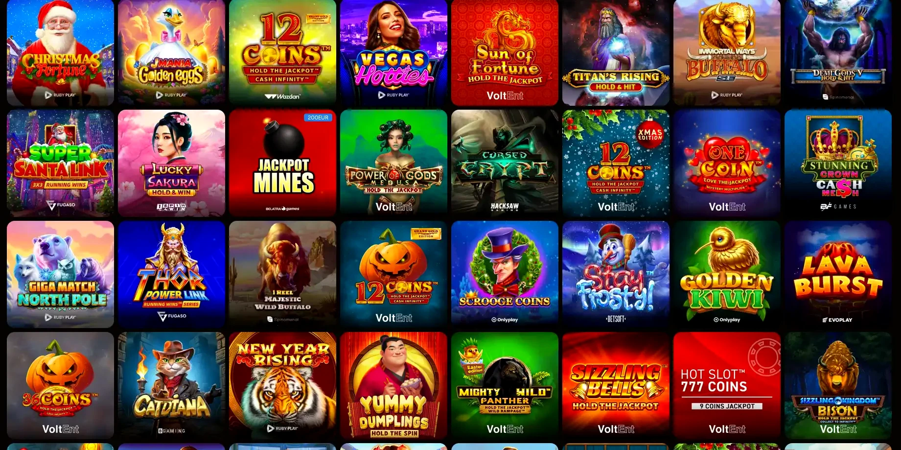 Barz casino mobile app interface showing game lobby and bonus section